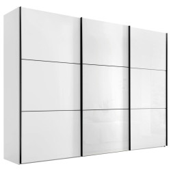 Moderano SKŘÍŇ S POSOUVACÍMI DVEŘMI, bílá, 249/222/68 cm