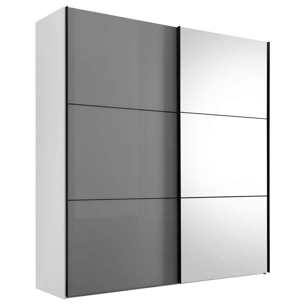 Moderano SKŘÍŇ S POSOUVACÍMI DVEŘMI, bílá, světle šedá, 225/222/68 cm