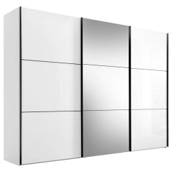 Moderano SKŘÍŇ S POSOUVACÍMI DVEŘMI, bílá, 280/222/68 cm