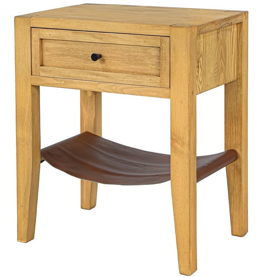 Moderní odkládací stolek z masivu pel 12 gilda - k01 - světlá borovice