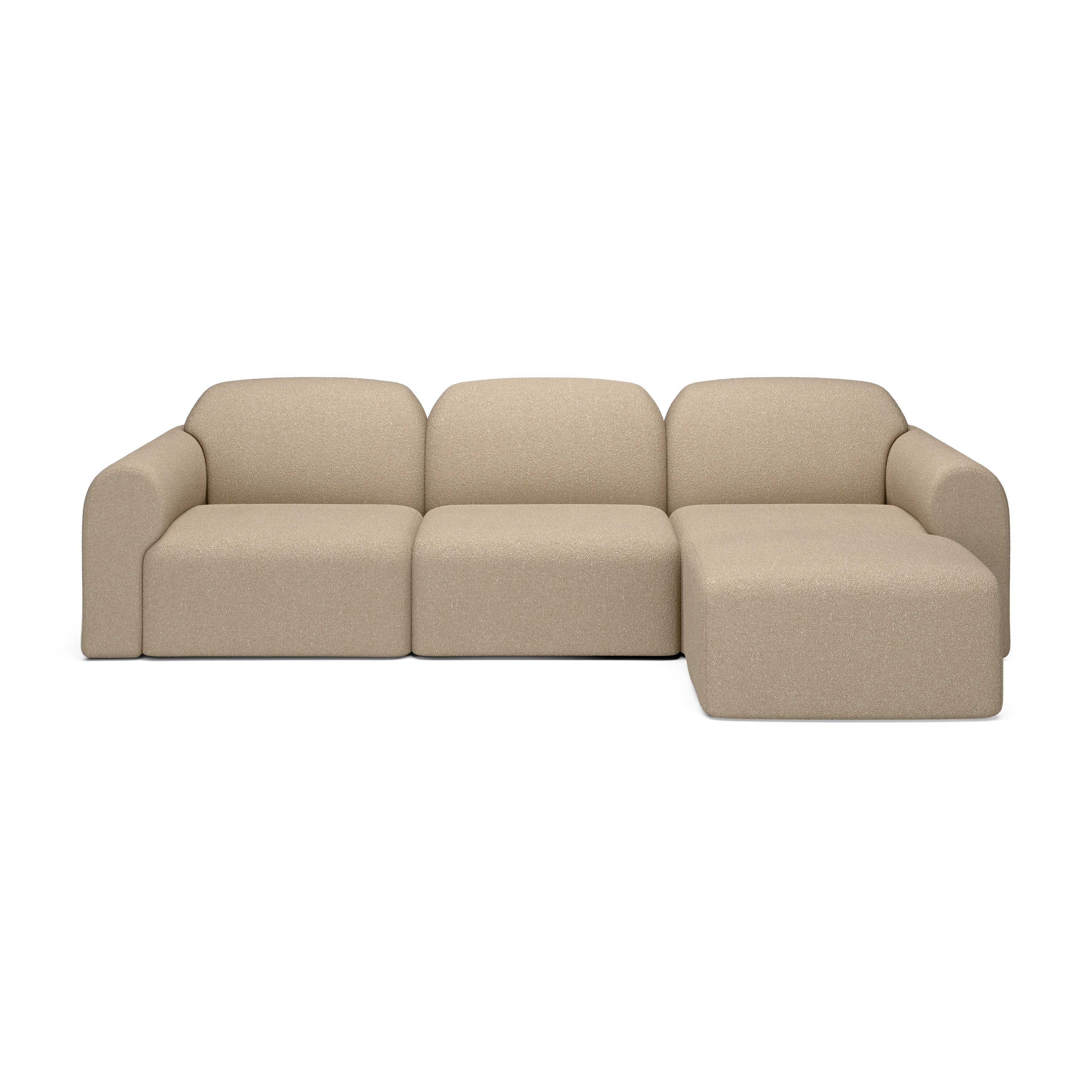 Modulární sedací souprava Bulky – 1 sedák + end seater L arm + end seater R arm + taburet - Ethnicraft