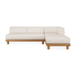 Modulární sedací souprava Monocle do exteriéru – 2 sedáky + daybed L arm - Ethnicraft