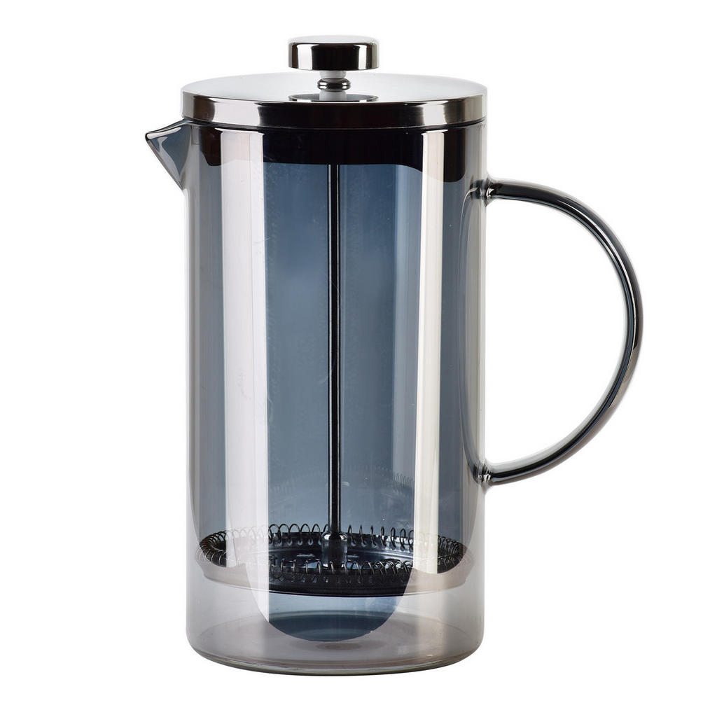 Mondex FRENCH PRESS, borosilikátové sklo, šedá