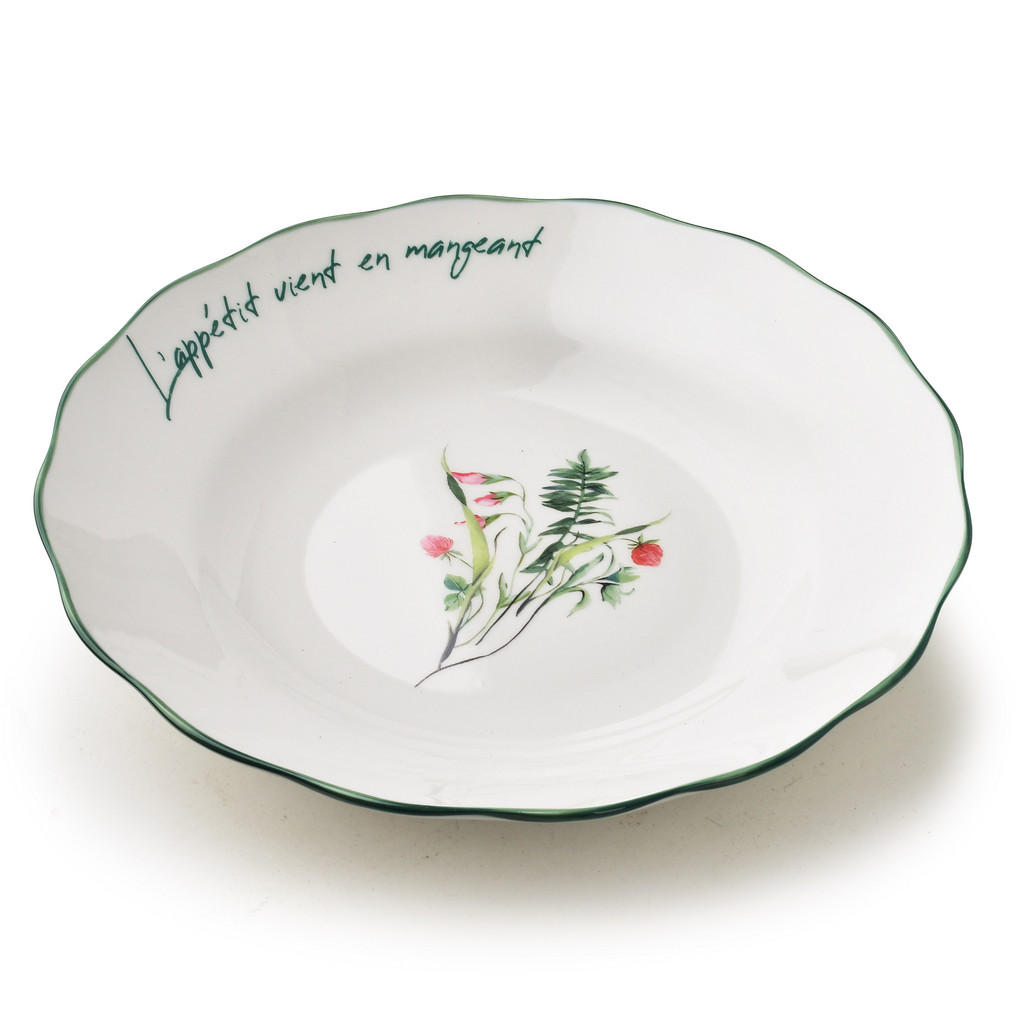 Mondex HLUBOKÝ TALÍŘ MOLLIE, porcelán, bílá