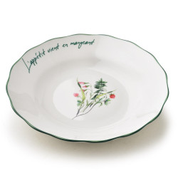 Mondex HLUBOKÝ TALÍŘ MOLLIE, porcelán, bílá
