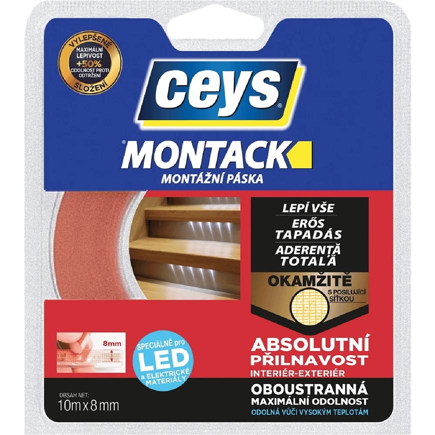 Montack lepí vše okamžitě páska pro led 10 m x 8 mm