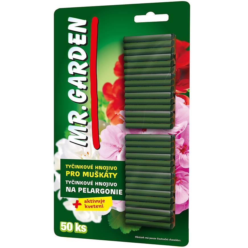 Mr. Garden tyčinky hnojivo pro muškáty 50 ks