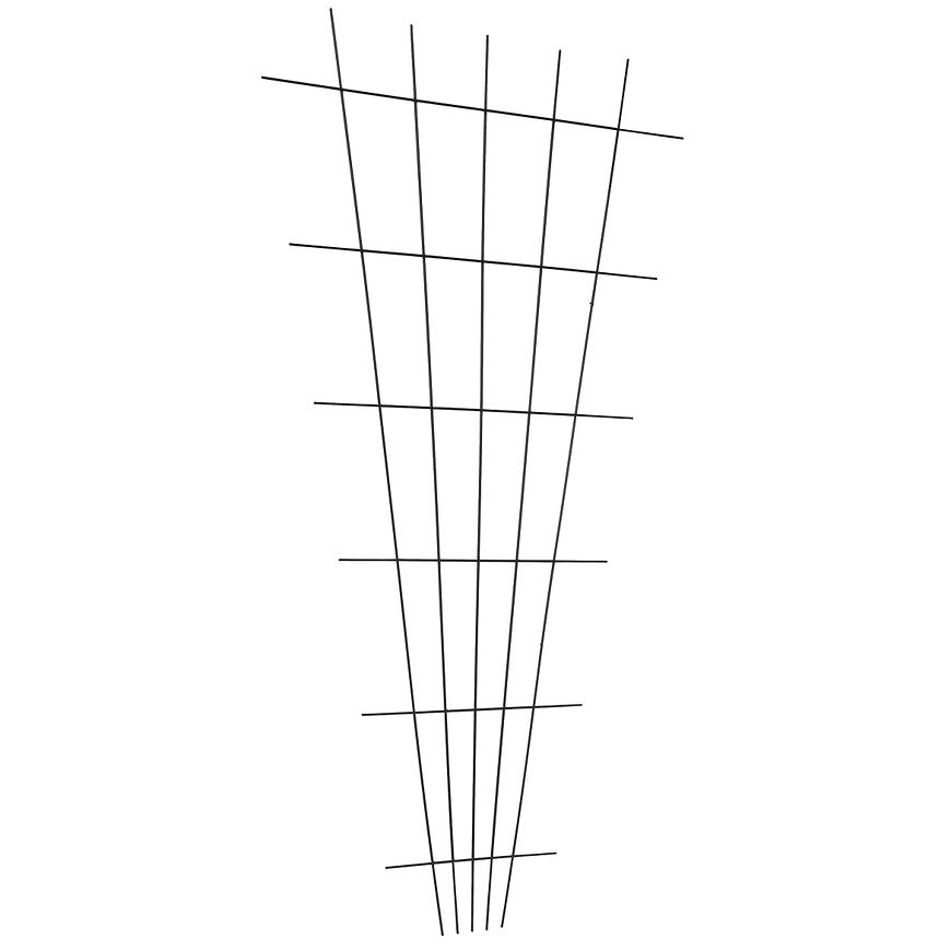 Mříž 150cm, forma "V", antracit