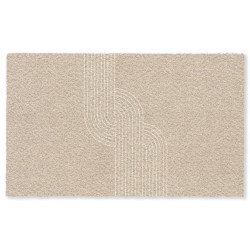 MuchoWow ROHOŽKA Rovnoběžné linie - Světlá textura - Béžová barva 150x90 cm