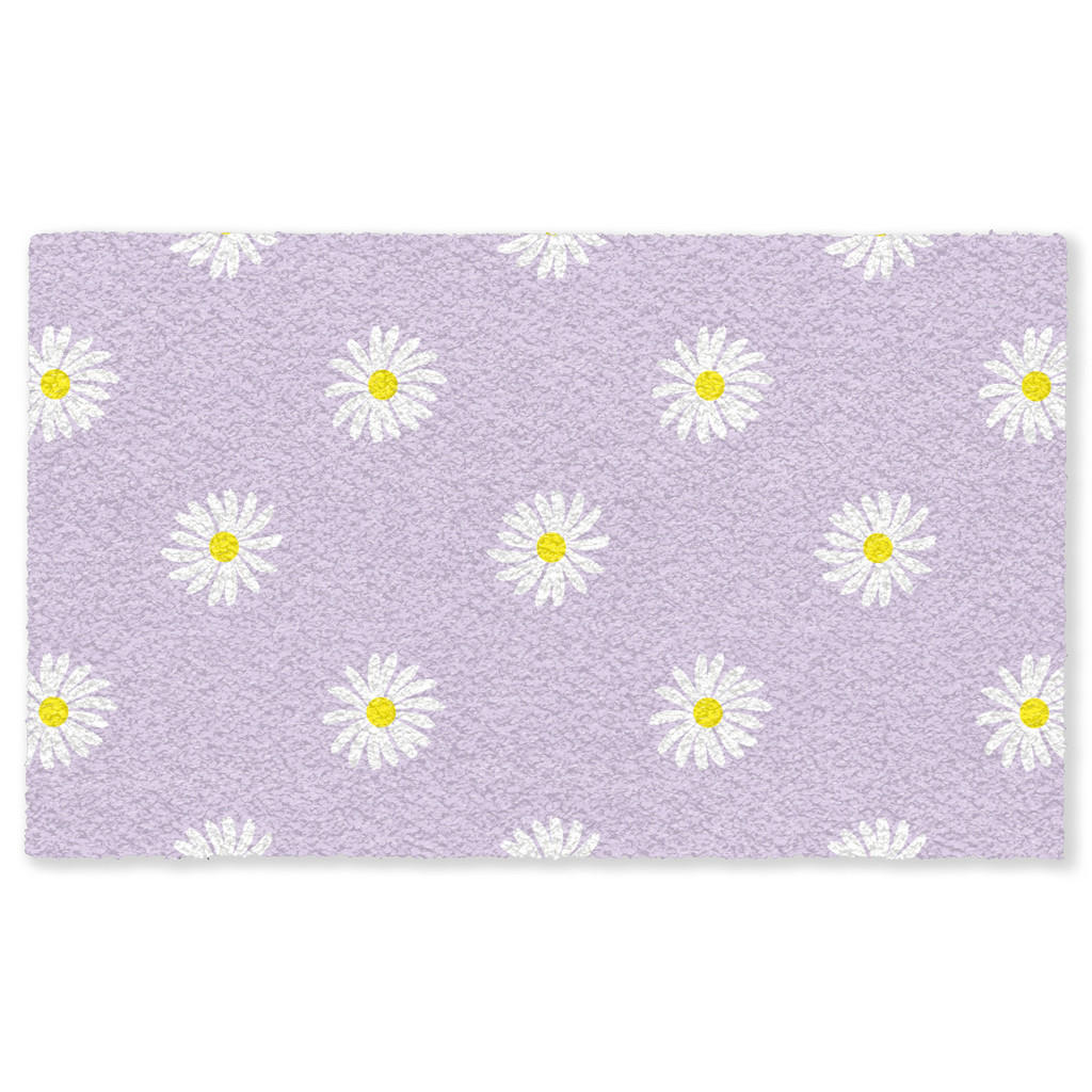 MuchoWow ROHOŽKA Sedmikrásky - pastelové - bílé - fialové - květiny 150x90 cm