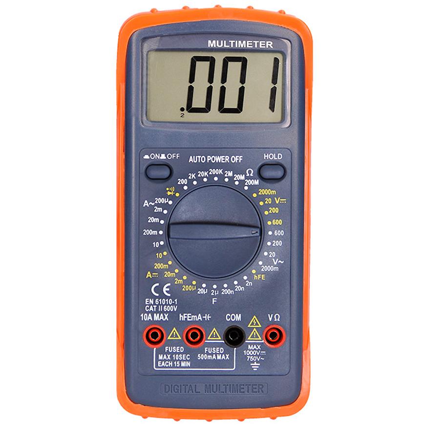 Multimetr max AC 600V/10A max DC 600V/10A