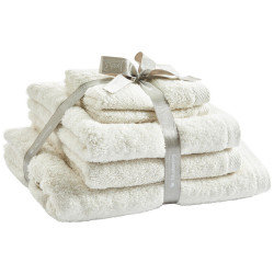 Musterring SADA RUČNÍKŮ A OSUŠEK, krémová, bílá