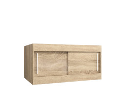 Nástavec na skříň Abi Barva korpusu: Dub Sonoma, Rozměry: 100 cm, Dveře: Dub sonoma