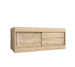 Nástavec na skříň Abi Barva korpusu: Dub Sonoma, Rozměry: 120 cm, Dveře: Dub sonoma