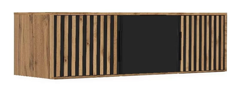 Nástavec na skříň Bali Lux D3 Barva korpusu: Dub wotan / černá