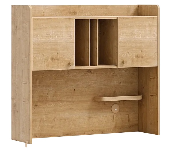 Nástavec na stůl se skříňkami a usb cody - dub