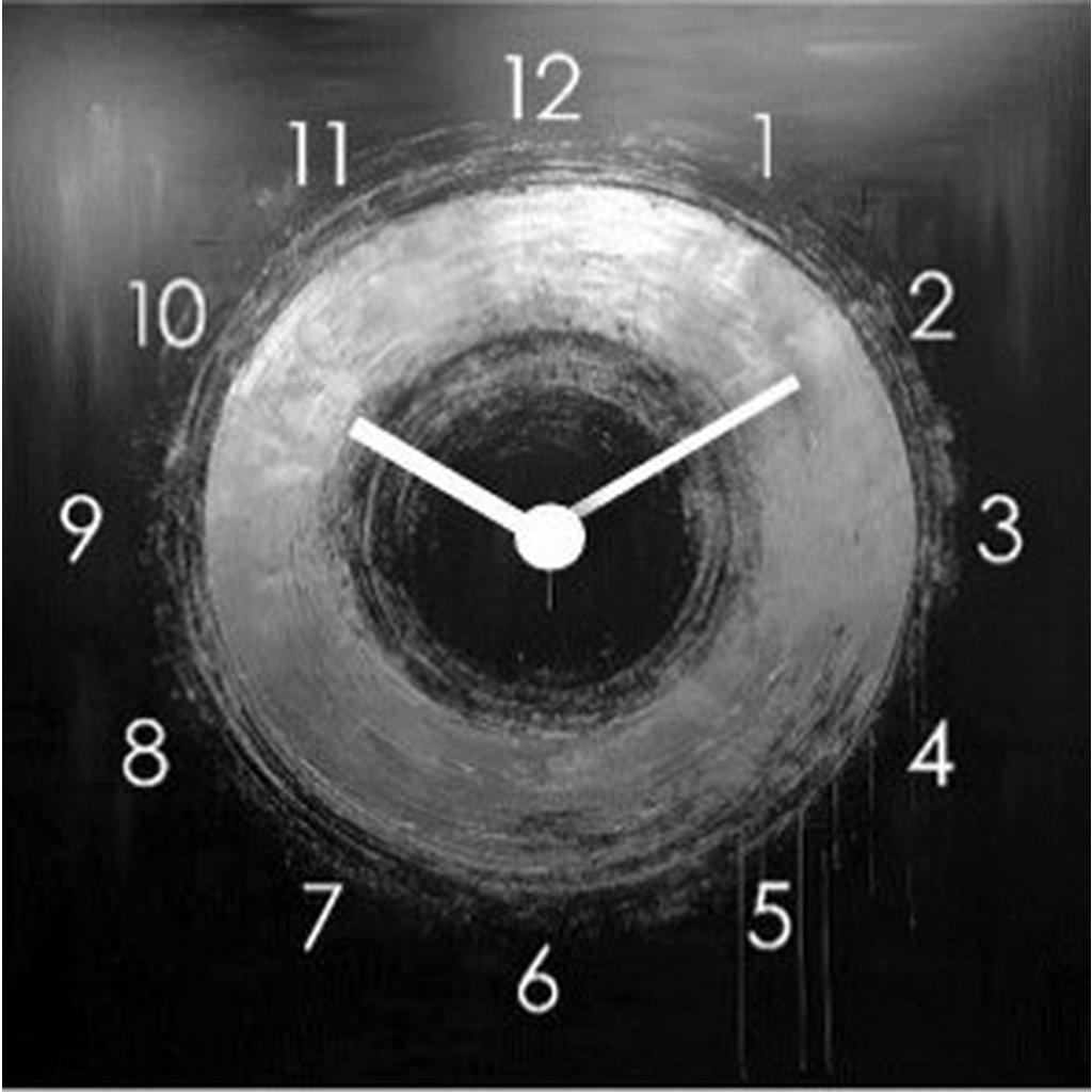 NÁSTĚNNÉ HODINY, černá, barvy zlata, 30/30/3,1 cm