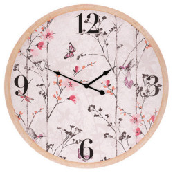 NÁSTĚNNÉ HODINY, pink, 58 cm