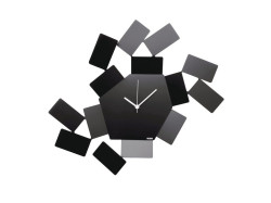 Nástěnné hodiny Stanza Scirocco, černé, prům. 46 cm - Alessi