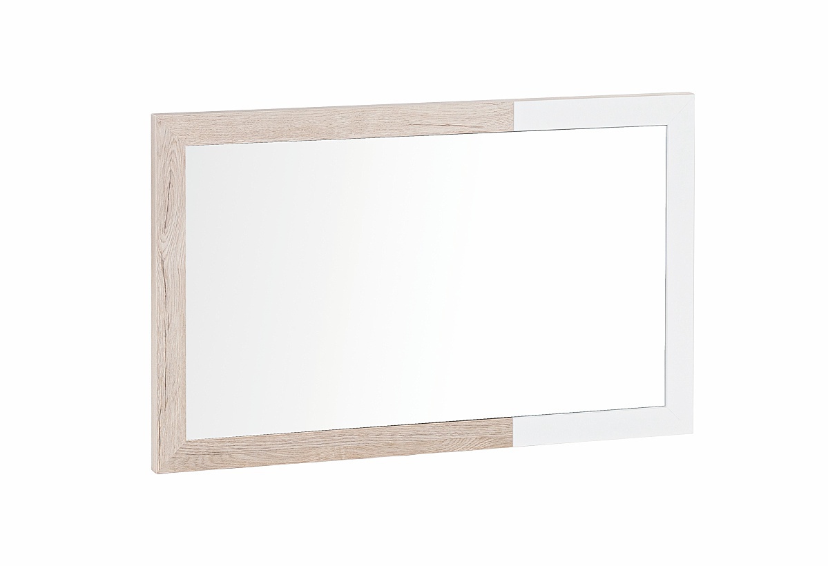 Nástěnné zrcadlo artos - dub sofia/bílá