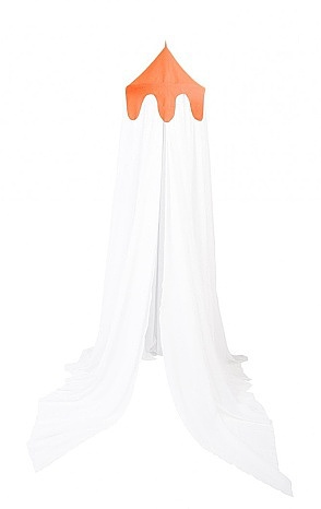 Nebesa nad postel - oranžová