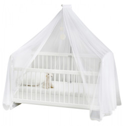 Nebesa nad postýlku pure - bílá