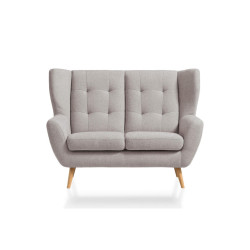 Niels Andersson DVOUMÍSTNÁ POHOVKA, dřevo, textil, kompozitní dřevo, béžová