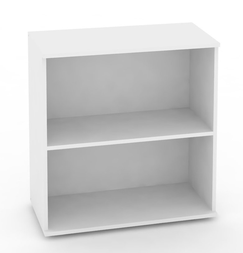 Nízký policový regál rea office s20 - bílá