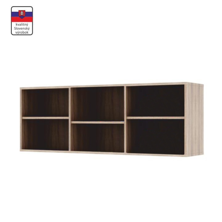 Nízký regál dunaj typ 12 - dub sonoma