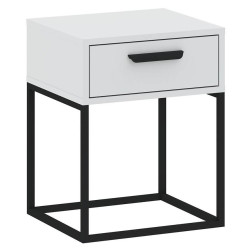 Noční stolek 1S nízký-40 bílá