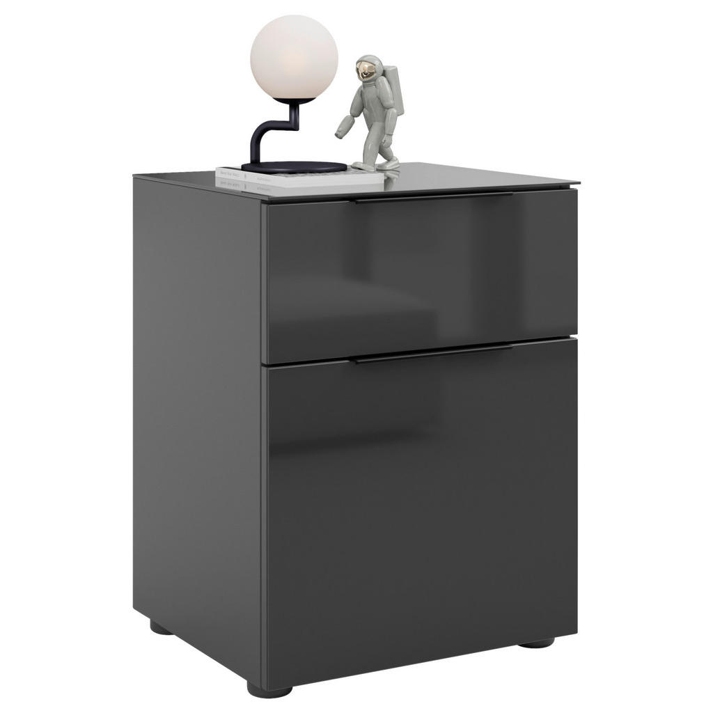 NOČNÍ STOLEK, antracitová, 45/60/40 cm