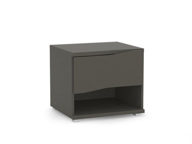 Noční stolek rea wave 1 jednozásuvkový - graphite