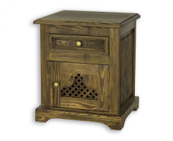 Noční stolek z masivu com 17 - k15 hnědá borovice