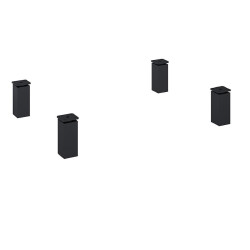 Nohy Uno 10 (4 ks) černý