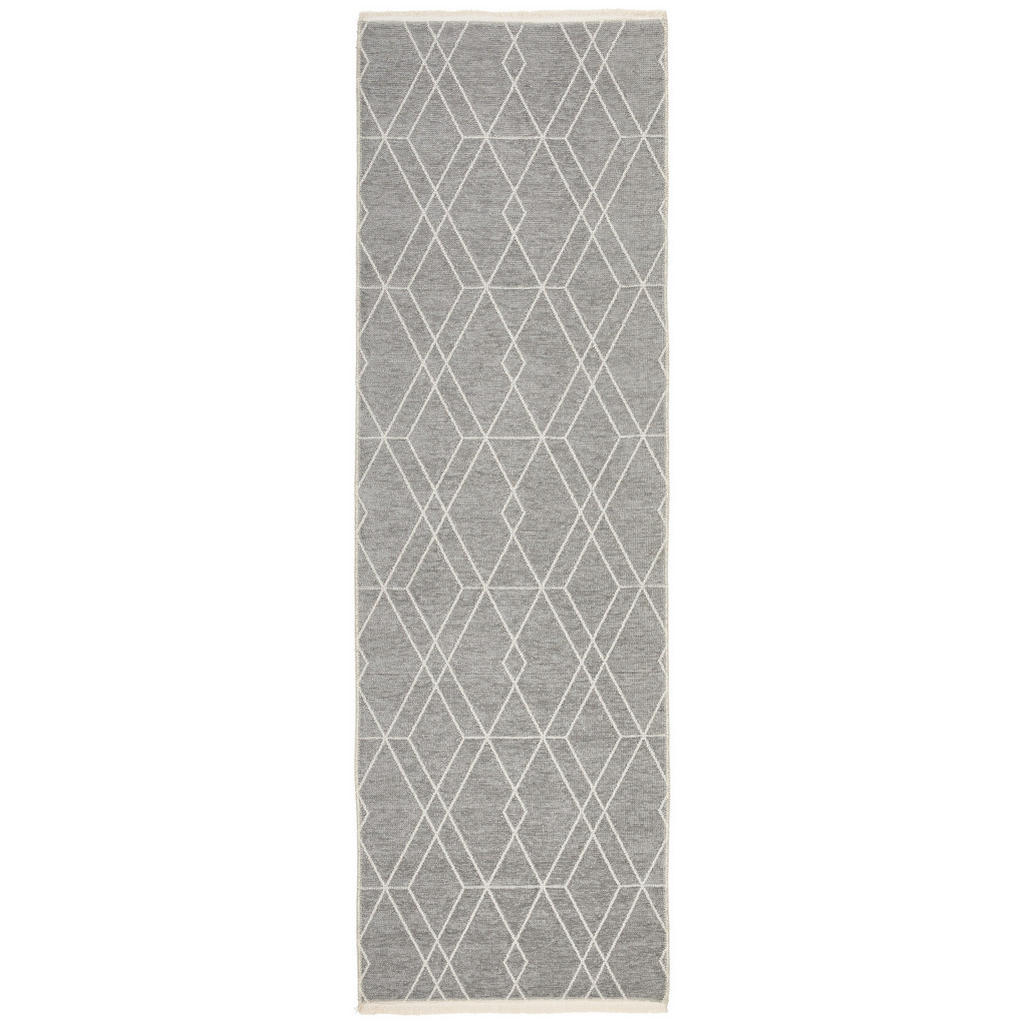 Novel BĚHOUN, 80/250 cm šedá, bílá