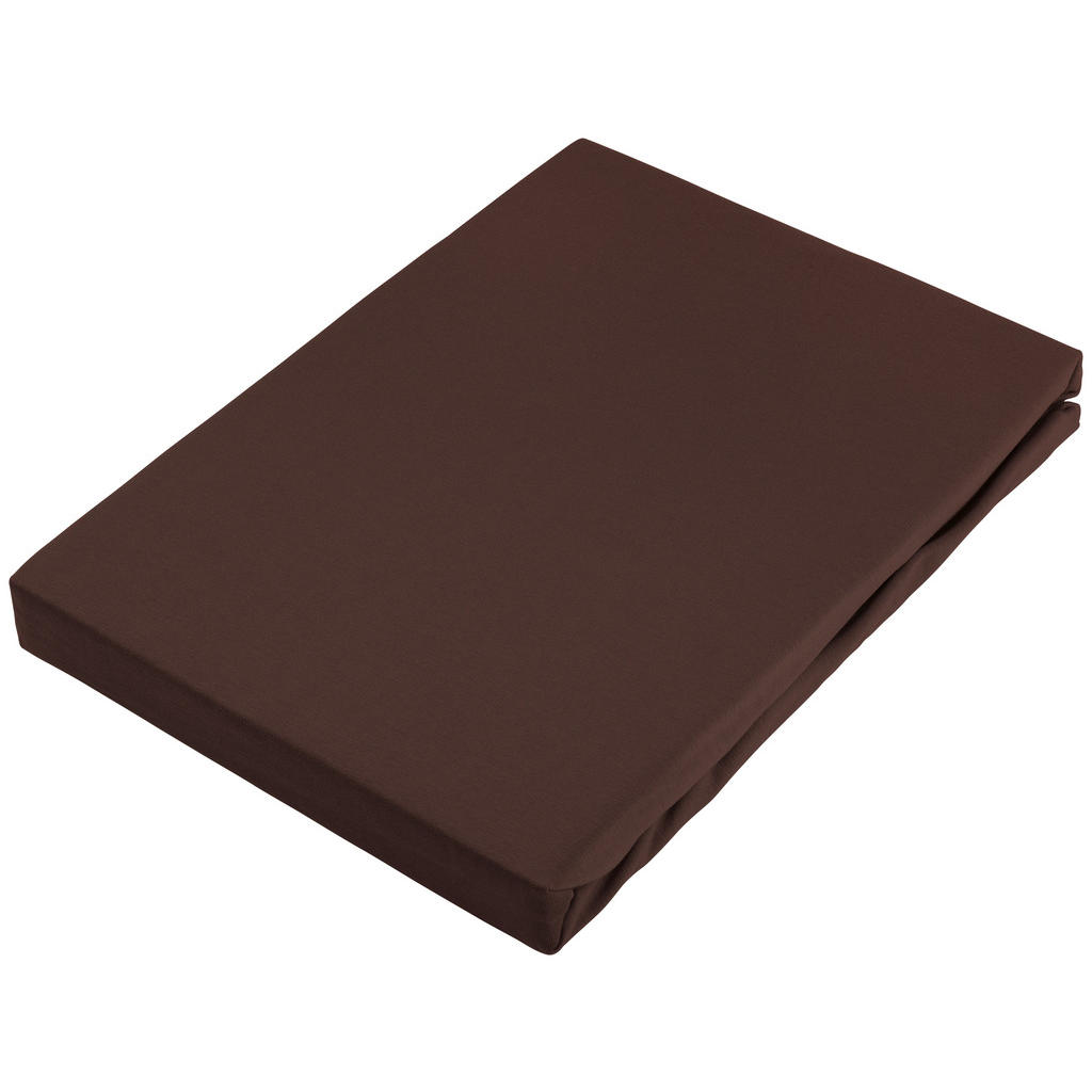 Novel BOXSPRINGOVÉ PROSTĚRADLO, žerzej, světle hnědá, 140/220 cm
