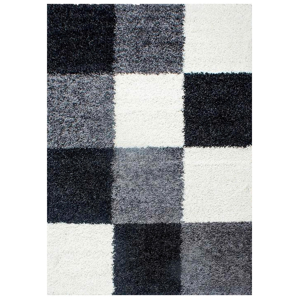 Novel KOBEREC S VYSOKÝM VLASEM, 120/170 cm černá, šedá, bílá