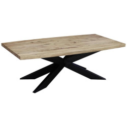 Novel KONFERENČNÍ STOLEK, černá, barvy akácie, dřevo, kov, 130/70/45 cm