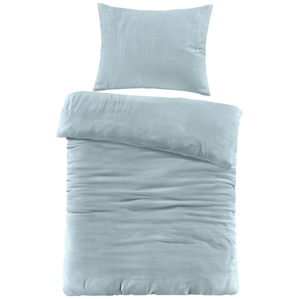 Novel OBOUSTRANNÉ POVLEČENÍ, renforcé, mušelín, šalvějově zelená, 140/200 cm