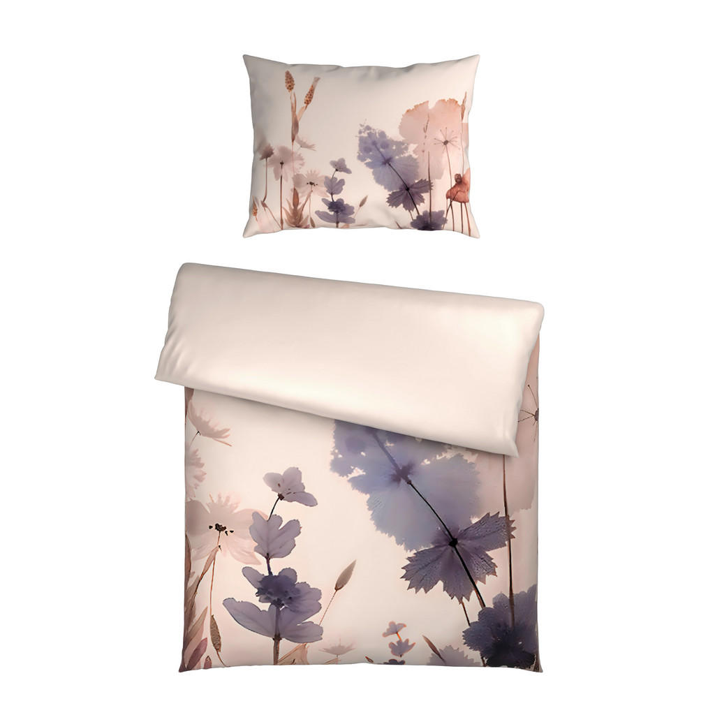 Novel OBOUSTRANNÉ POVLEČENÍ, satén, přírodní barvy, 140/200 cm