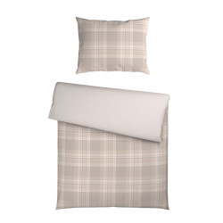 Novel OBOUSTRANNÉ POVLEČENÍ, vzhled lnu, pískové barvy, 140/200 cm