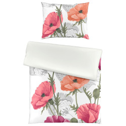 Novel POVLEČENÍ, makosatén, zelená, oranžová, červená, bílá, světle šedá, 140/200 cm