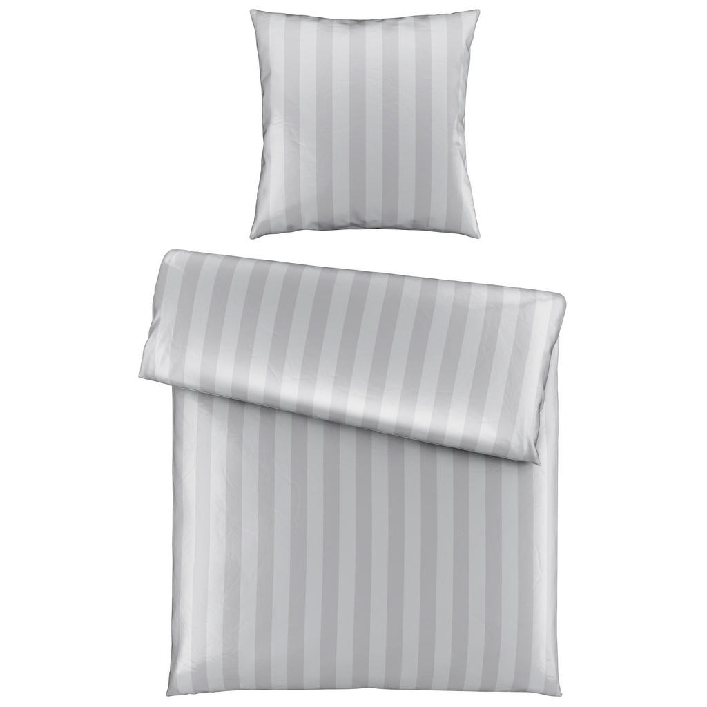 Novel POVLEČENÍ, satén, barvy stříbra, 155/220 cm