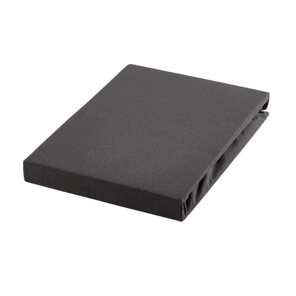 Novel PROSTĚRADLO NA VRCHNÍ MATRACI, žerzej, titanová, 180/200 cm