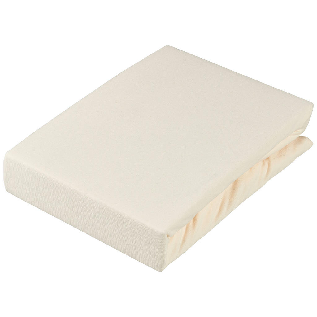 Novel PROSTĚRADLO NA VRCHNÍ MATRACI, žerzej, ecru, 140/220 cm