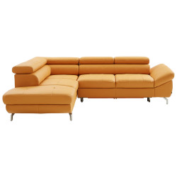 Novel ROHOVÁ SEDAČKA, kůže, žlutá