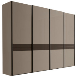 Novel SKŘÍŇ S POSOUVACÍMI DVEŘMI, barvy břidlice, šedavě hnědá, 330/236/67 cm