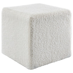 Novel TABURET, textil, kompozitní dřevo, 40/40/40 cm