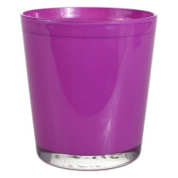Obal skleněný cyntia 13 cm růžová