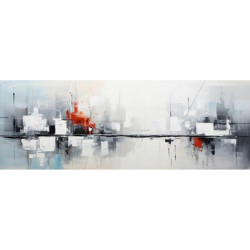 OBRAZ NA HLINÍKOVÉ DESCE, abstraktní, 140/50/2 cm